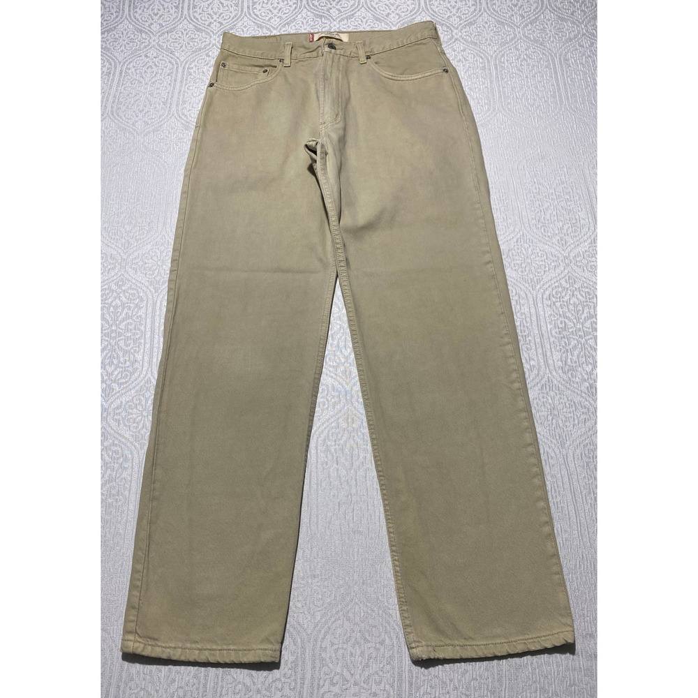 Vintage Levis 550 Relaxed Fit Jeans Mens 34x32 Tan Khaki Cotton‎ Straight Leg